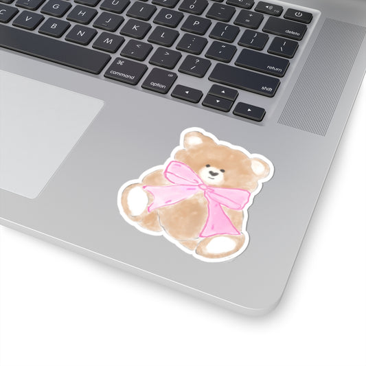 TEDDY BEAR BOW STICKER