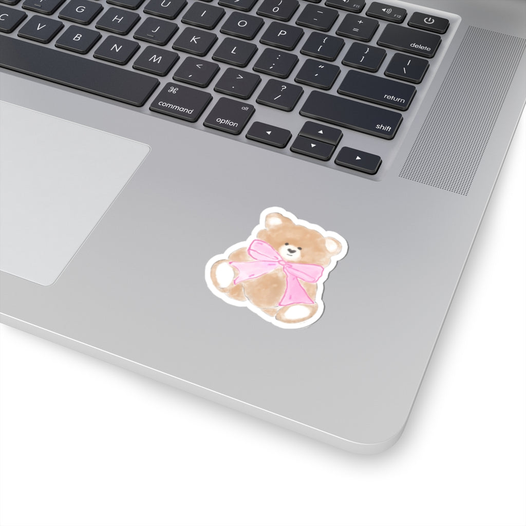 TEDDY BEAR BOW STICKER