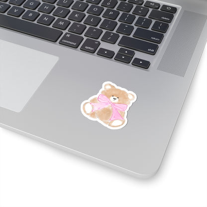TEDDY BEAR BOW STICKER