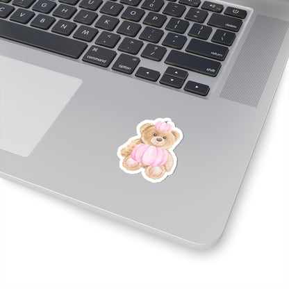 PUMPKIN COSTUME TEDDY STICKER
