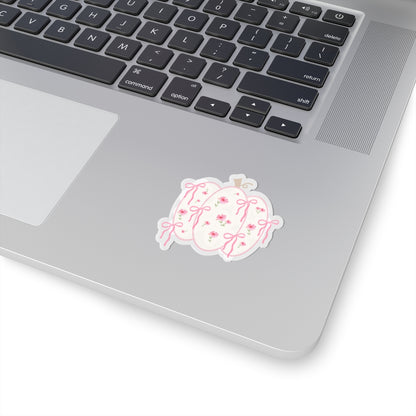 PUMPKIN BOW FLORAL STICKER