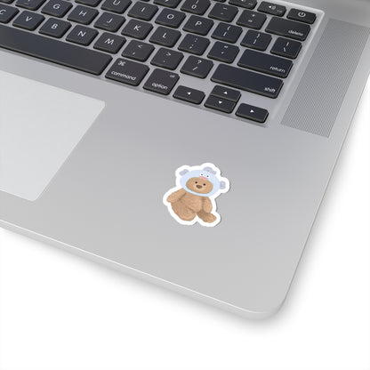 TEDDY BEAR FISH COSTUME STICKER