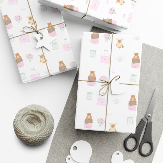 AYJAY ESSENTIALS BEAR WRAPPING PAPER ROLL