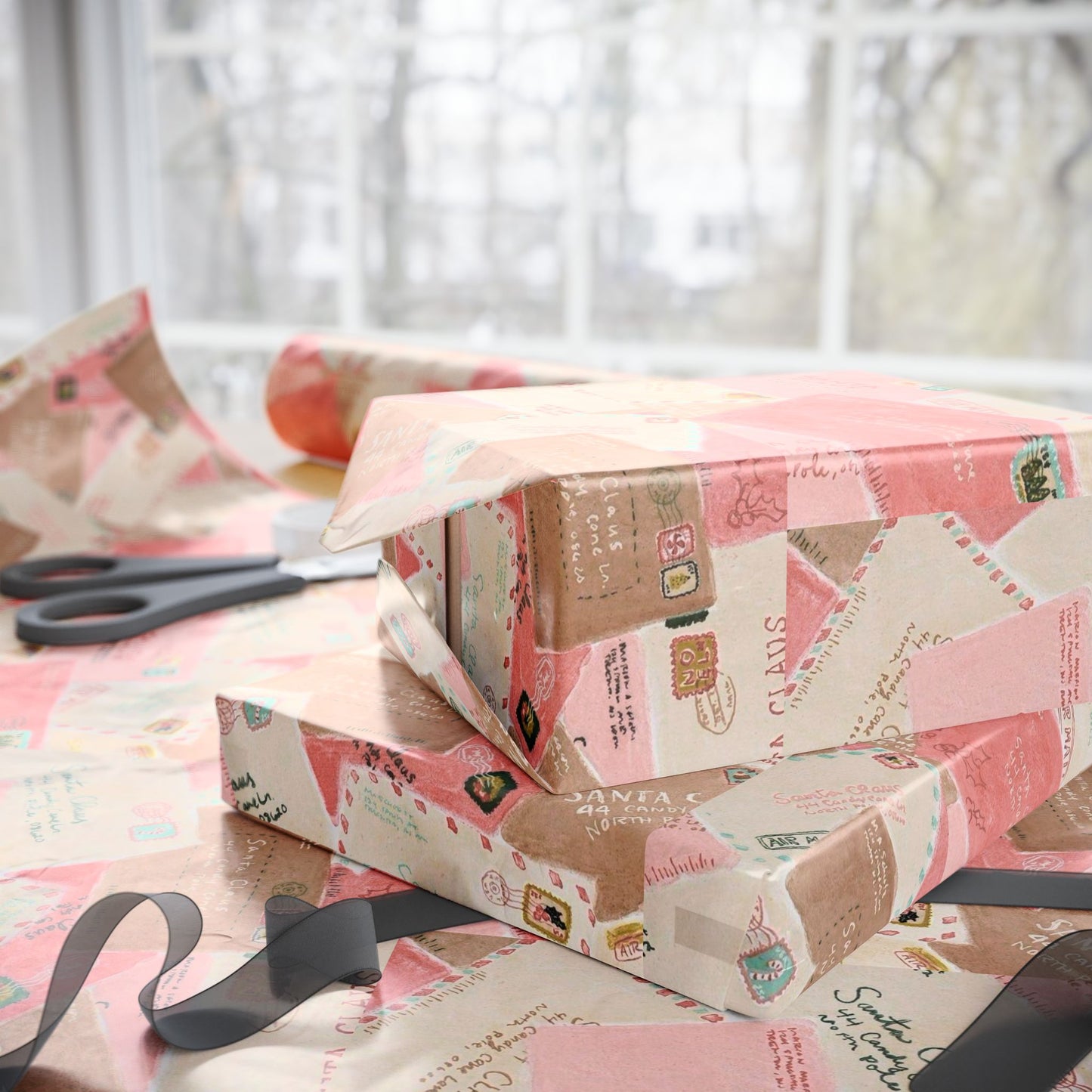 DEAR SANTA MAIL WRAPPING PAPER ROLL
