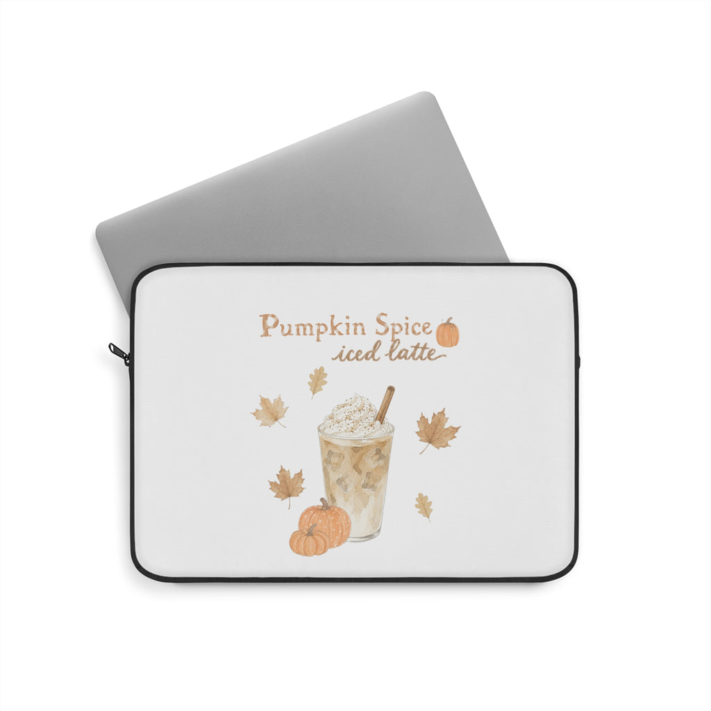 PUMPKIN SPICE ICED LATTE KINDLE IPAD & LAPTOP SLEEVE