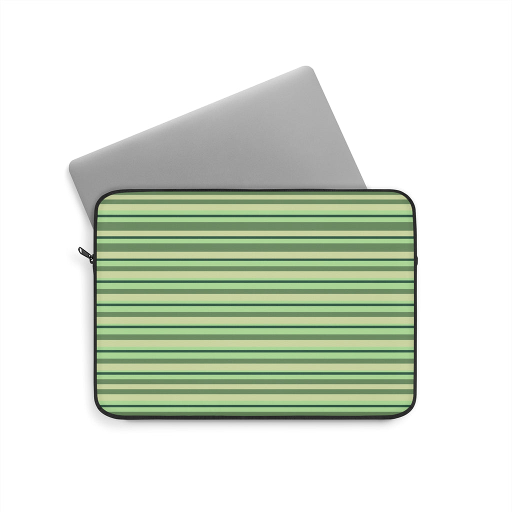 AVOCADO GREEN STRIPES KINDLE IPAD & LAPTOP SLEEVE