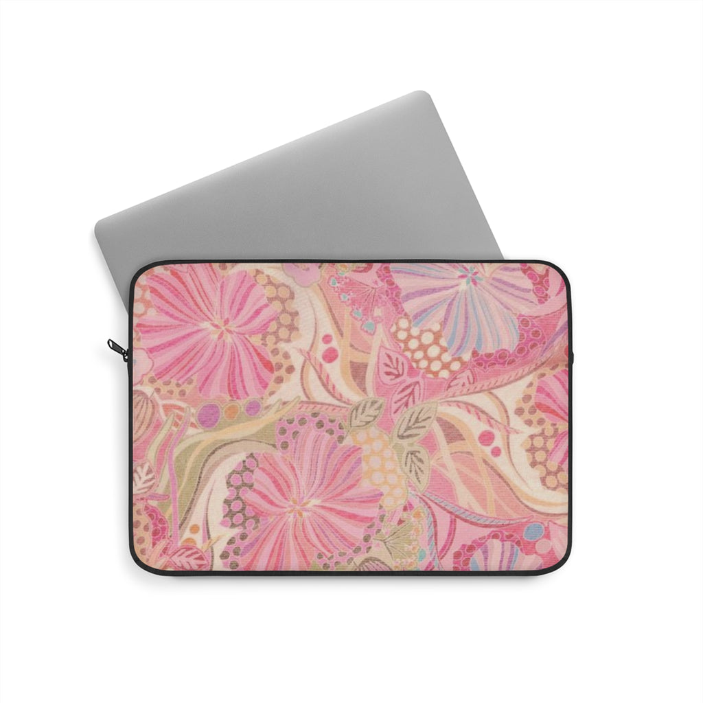 ROSEY REVERIE PINK FLORAL WHIMSY KINDLE IPAD & LAPTOP SLEEVE