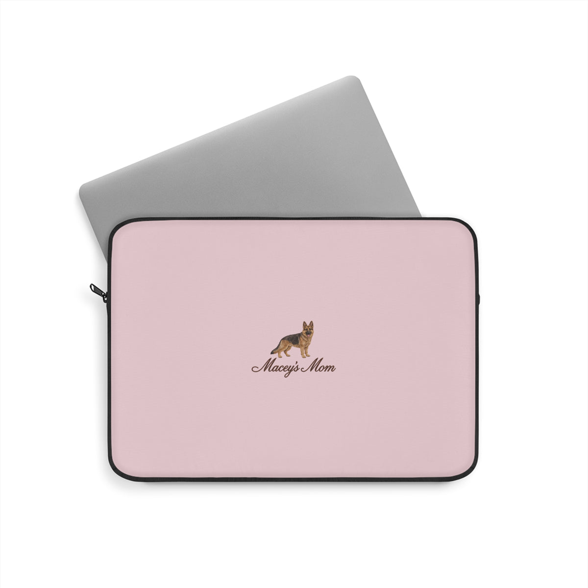 PERSONALIZED BABY PINK GERMAN SHEPHERD DOG MOM CUSTOM NAME KINDLE IPAD & LAPTOP SLEEVE