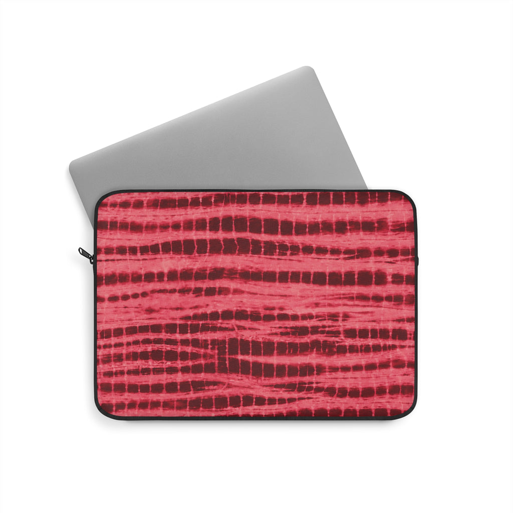 CHERRY RED BURGUNDY COASTAL WASH IPAD & LAPTOP SLEEVE