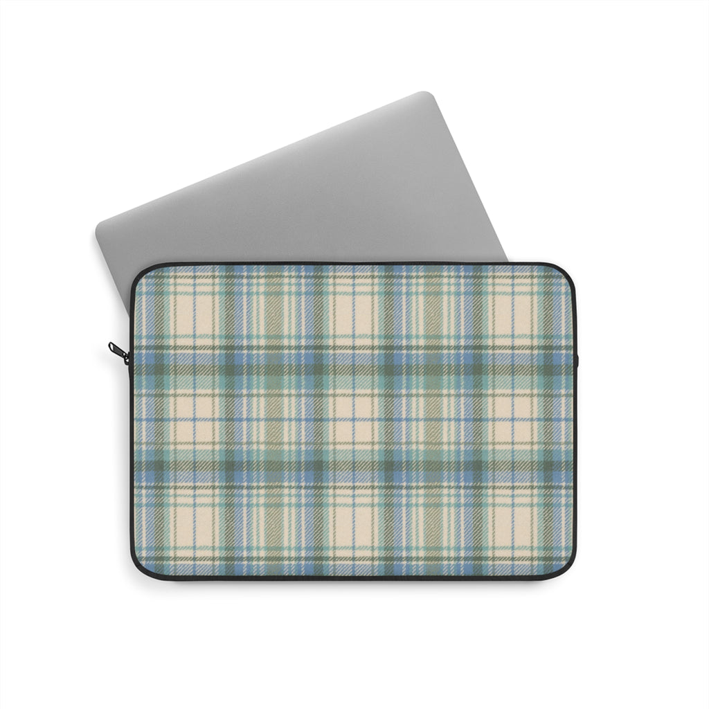 MINT GREEN TARTAN PLAID KINDLE IPAD & LAPTOP SLEEVE