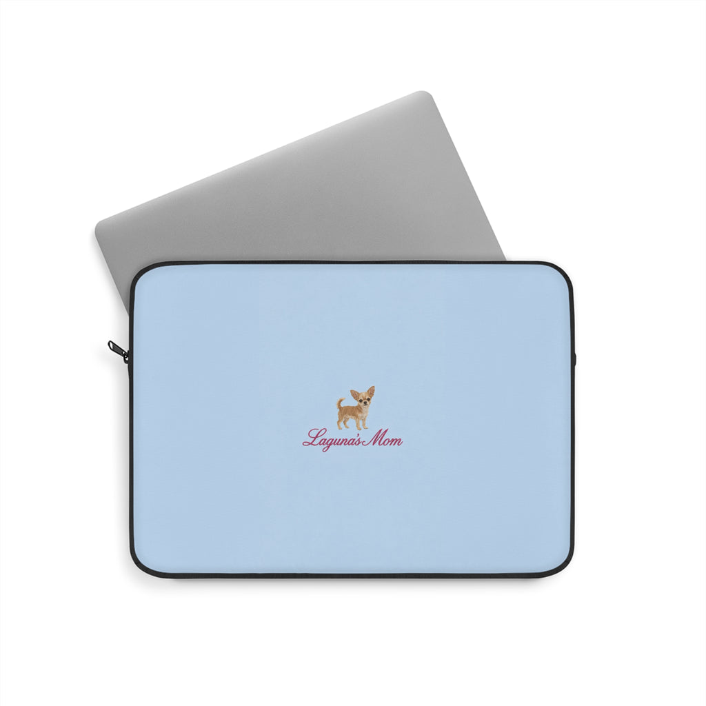 PERSONALIZED BABY BLUE CHIHUAHUA DOG MOM CUSTOM NAME KINDLE IPAD & LAPTOP SLEEVE