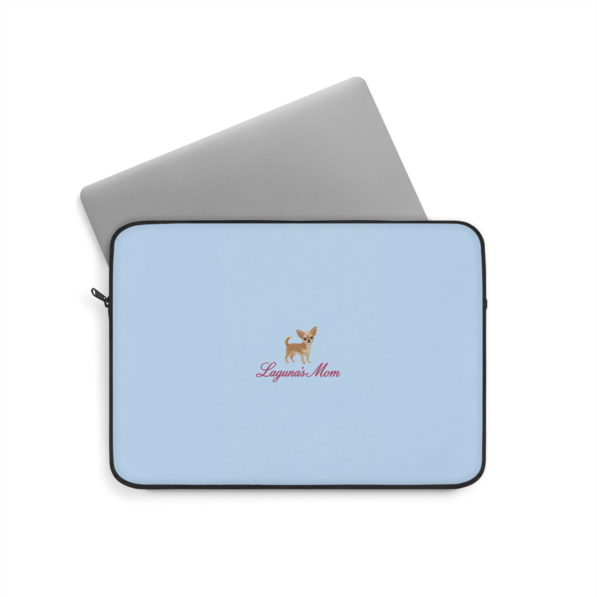 PERSONALIZED BABY BLUE CHIHUAHUA DOG MOM CUSTOM NAME KINDLE IPAD & LAPTOP SLEEVE