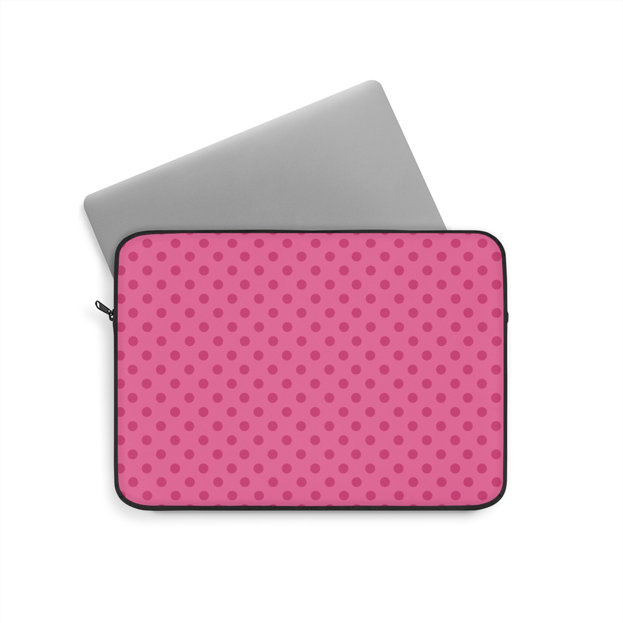 BUBBLEGUM PINK POLKA DOTS KINDLE IPAD & LAPTOP SLEEVE