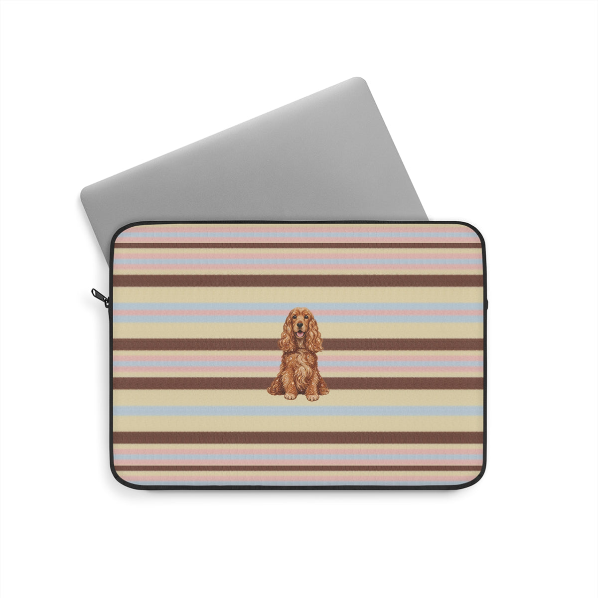 BUTTERSCOTCH STRIPES SPANIEL DOG KINDLE IPAD & LAPTOP SLEEVE