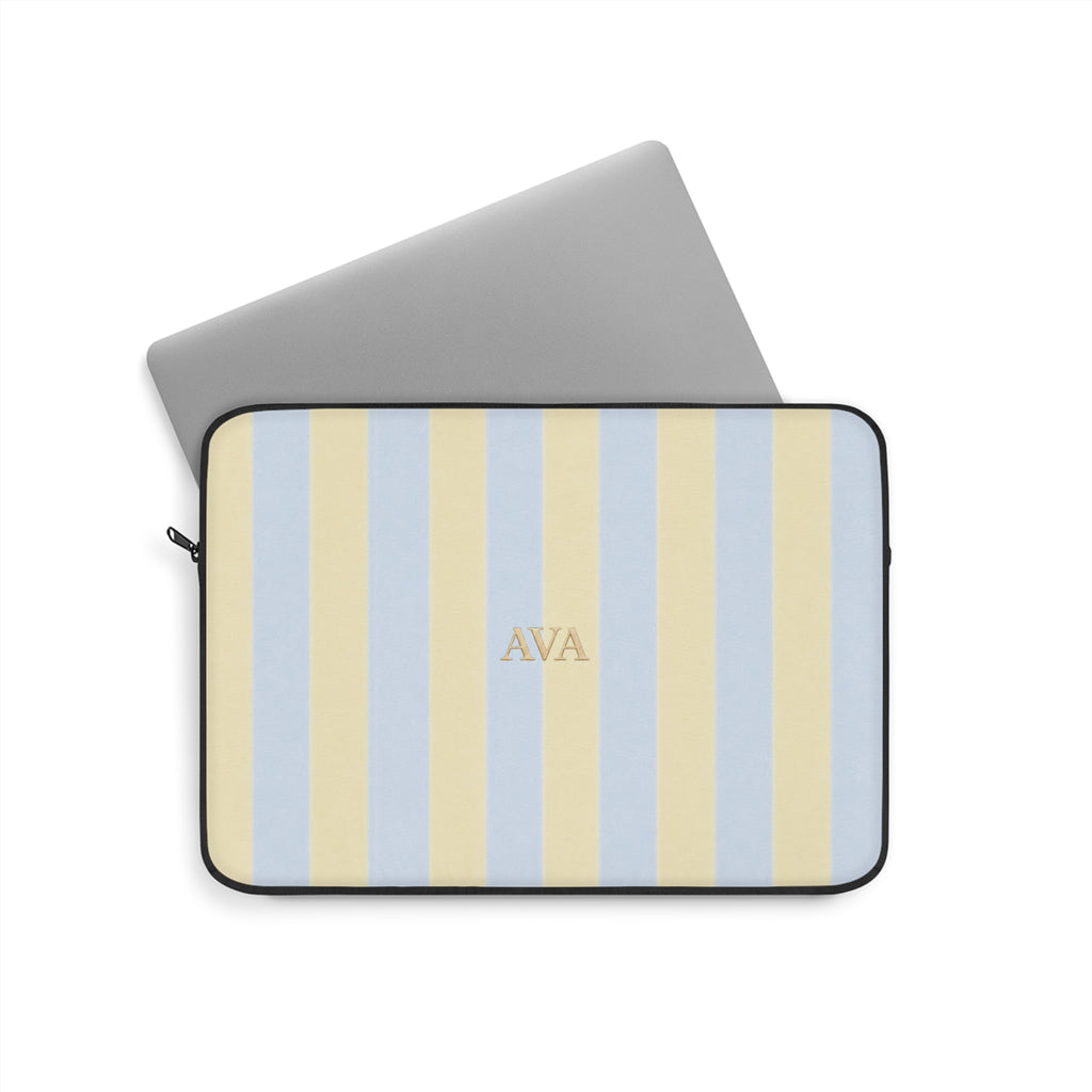PERSONALIZED NAME CUSTOM SUMMER STRIPES KINDLE IPAD & LAPTOP SLEEVE