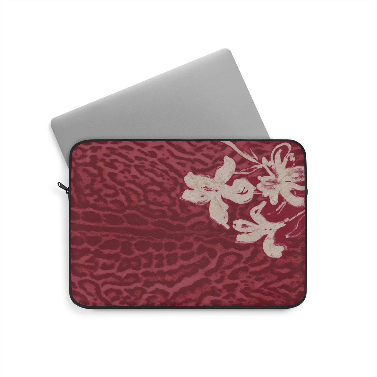 RED LEOPARD LILY KINDLE IPAD & LAPTOP SLEEVE