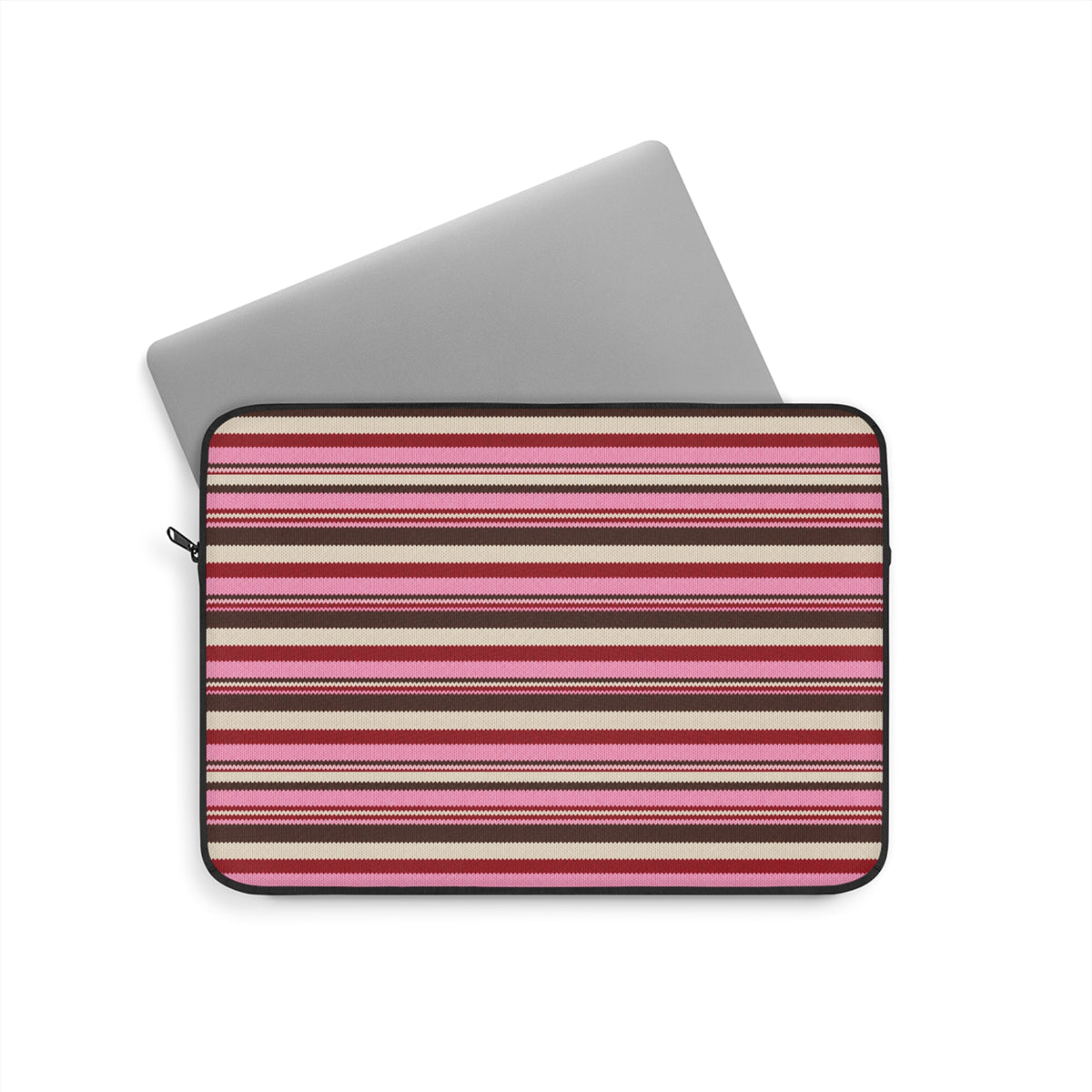 CHERRY TRUFFLE STRIPES KINDLE IPAD & LAPTOP SLEEVE