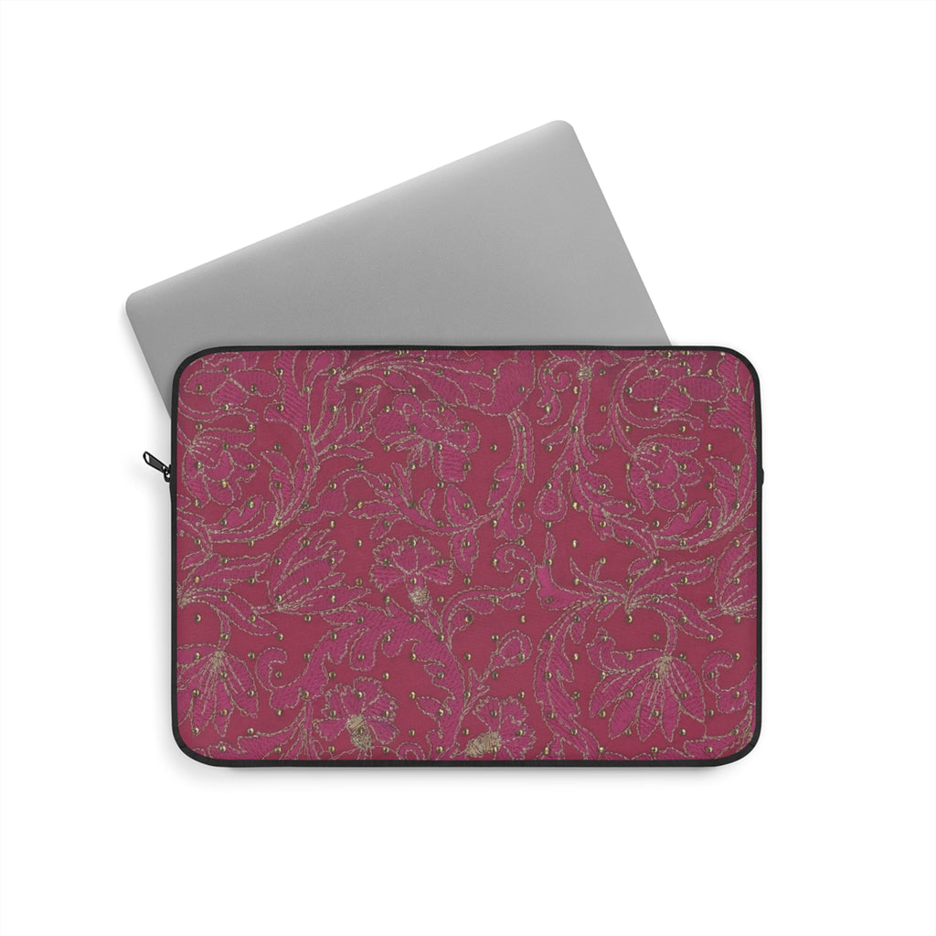 RED WHIMSY LACE IPAD & LAPTOP SLEEVE