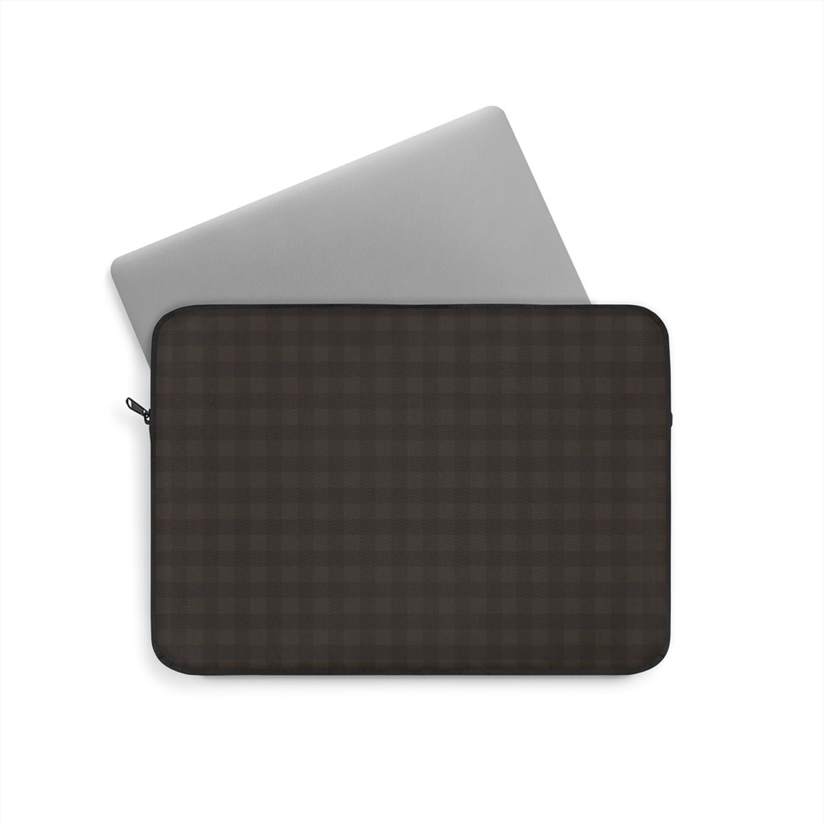 CHESTNUT BROWN GINGHAM KINDLE IPAD & LAPTOP SLEEVE