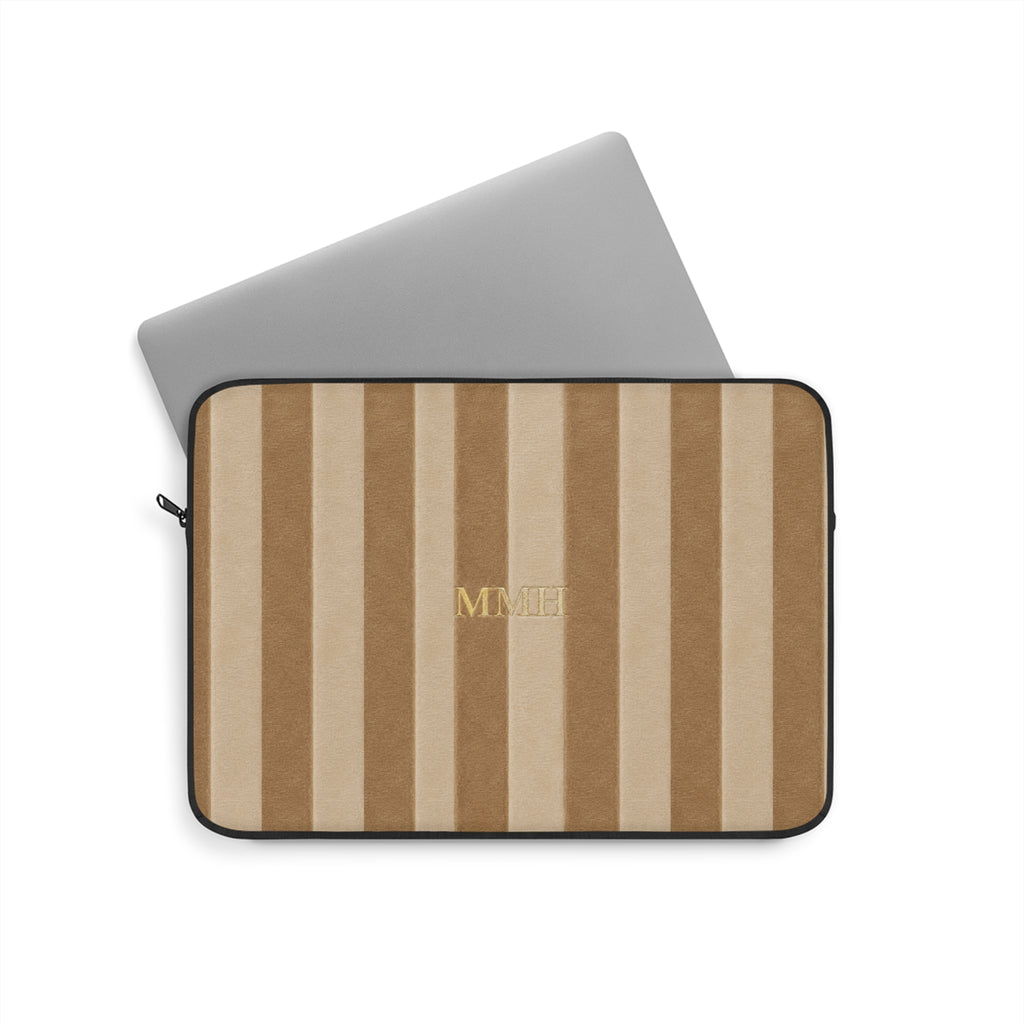 PERSONALIZED NAME CUSTOM CAMEL STRIPES KINDLE IPAD & LAPTOP SLEEVE