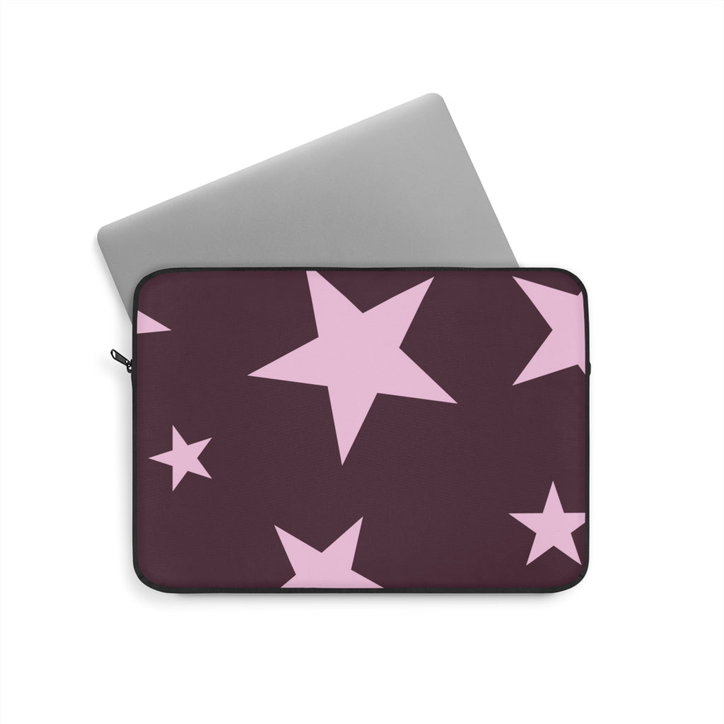 PLUM PINK STARS KINDLE IPAD & LAPTOP SLEEVE