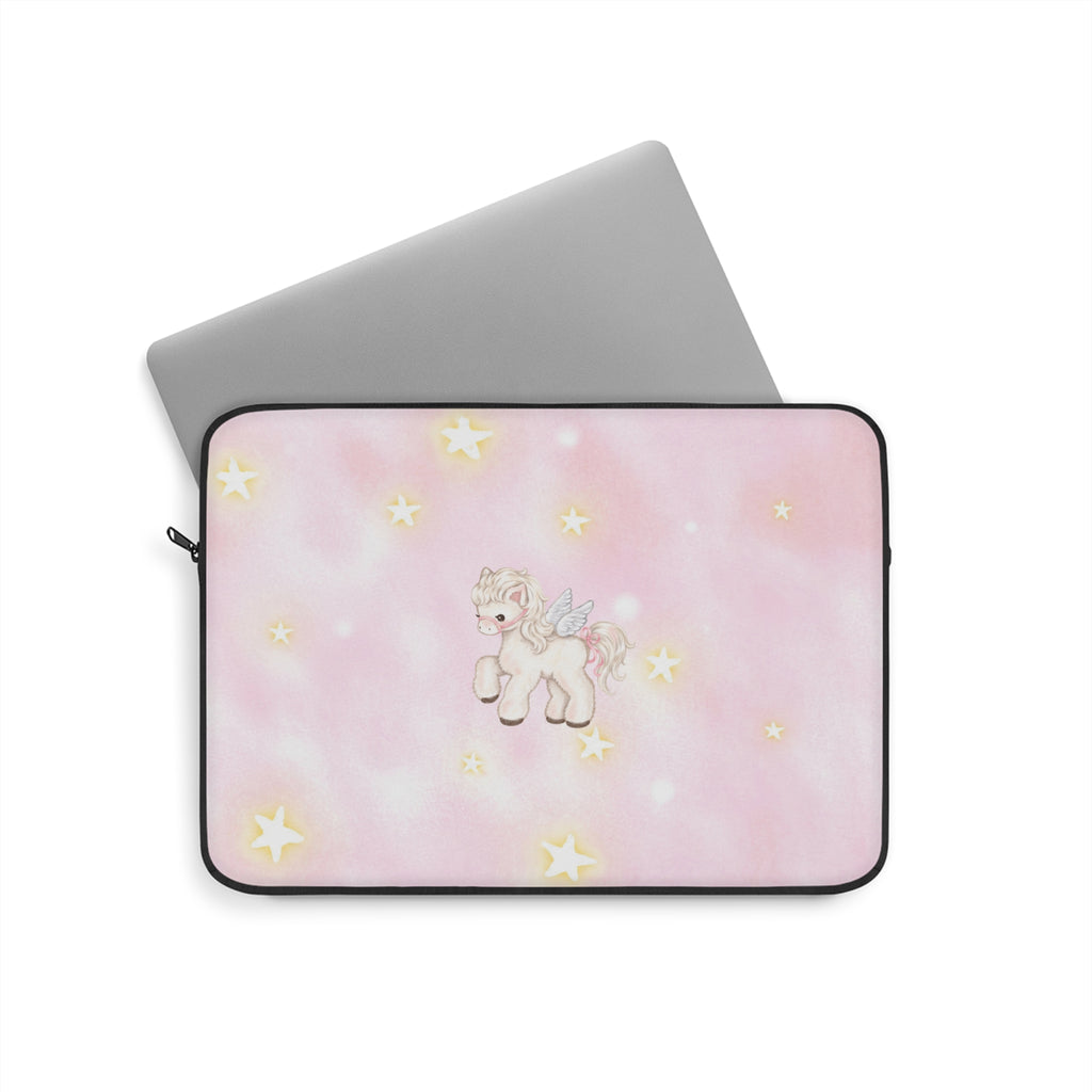 PINK ANGEL WINGS PONY UNICORN KINDLE IPAD & LAPTOP SLEEVE