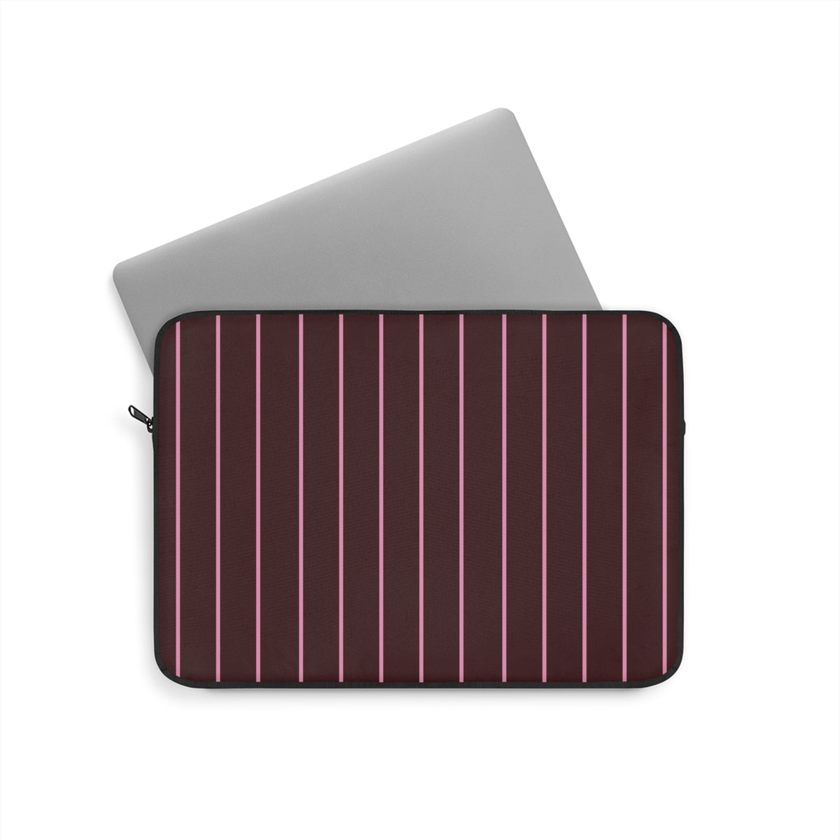CRANBERRY ROSE MINIMALIST STRIPES IPAD & LAPTOP SLEEVE
