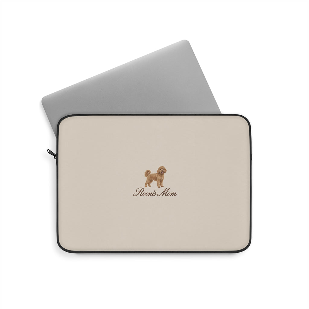PERSONALIZED BEIGE GOLDENDOODLE DOG MOM CUSTOM NAME KINDLE IPAD & LAPTOP SLEEVE