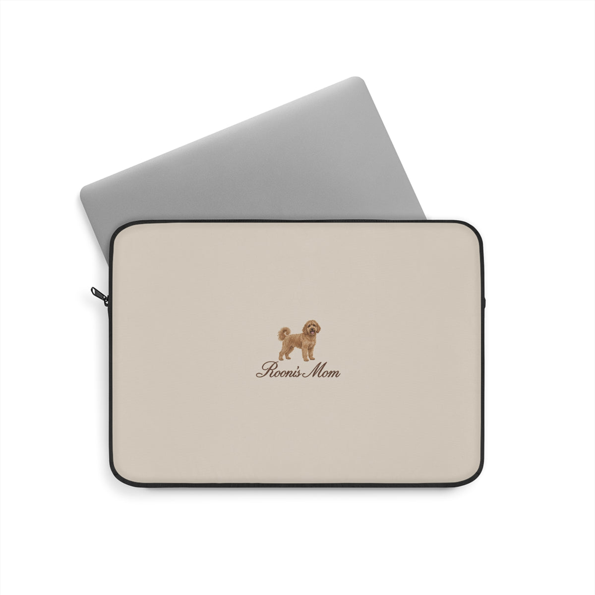 PERSONALIZED BEIGE GOLDENDOODLE DOG MOM CUSTOM NAME KINDLE IPAD & LAPTOP SLEEVE