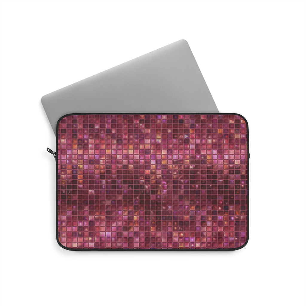 PLUM BURGUNDY MOSAIC IPAD & LAPTOP SLEEVE