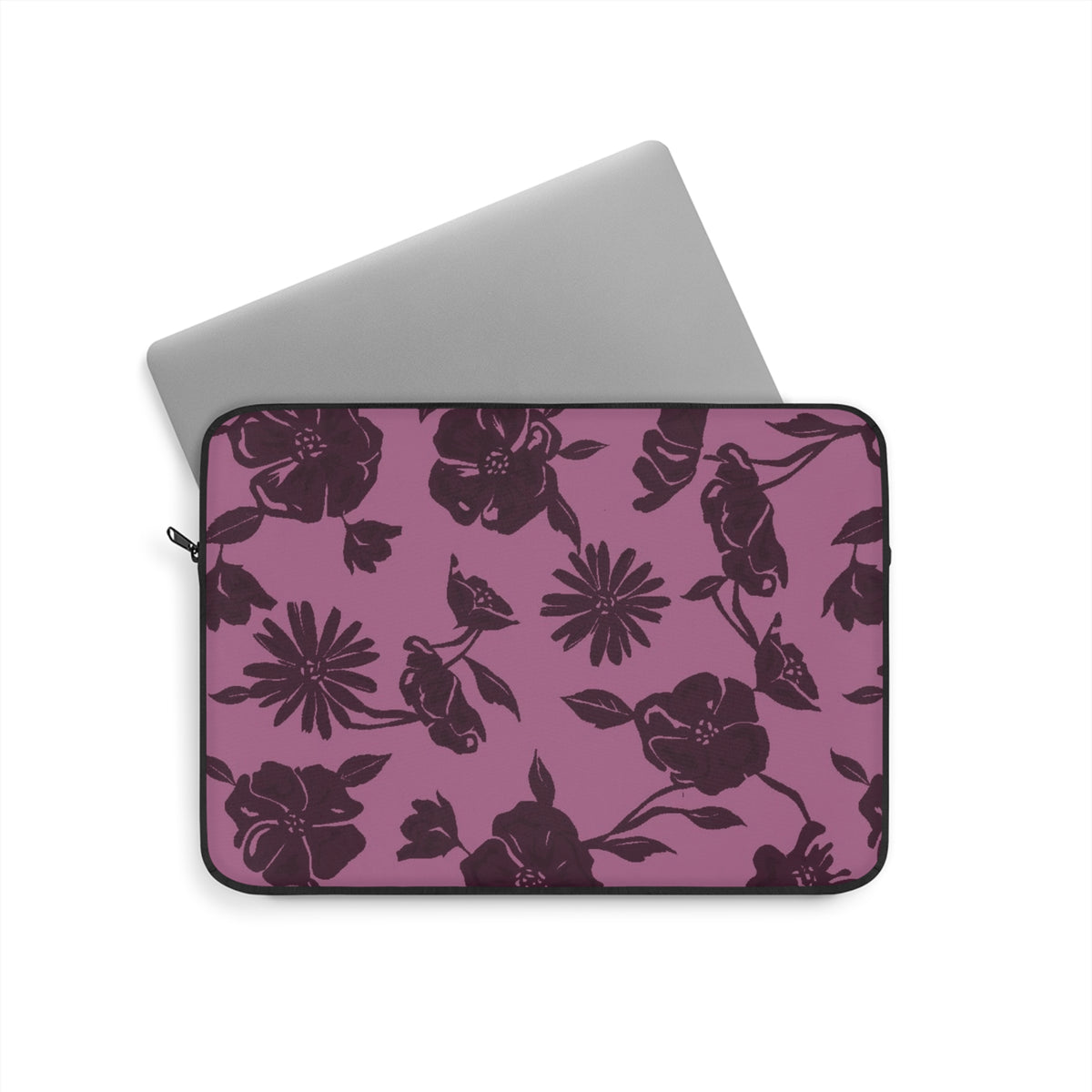 DARK CHERRY FLORAL KINDLE IPAD & LAPTOP SLEEVE