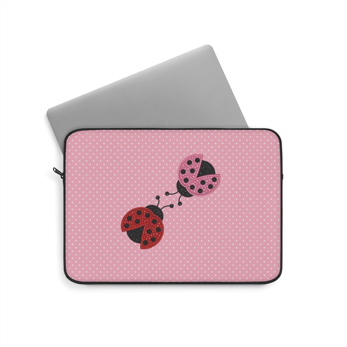 MR. AND MRS. LOVEBUG PINK POLKA DOTS KINDLE IPAD & LAPTOP SLEEVE