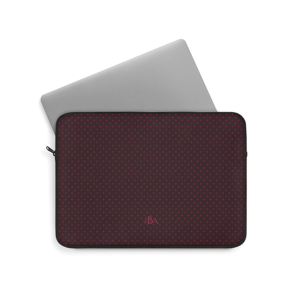 PERSONALIZED NAME CUSTOM PLUM POLKA DOTS KINDLE IPAD & LAPTOP SLEEVE