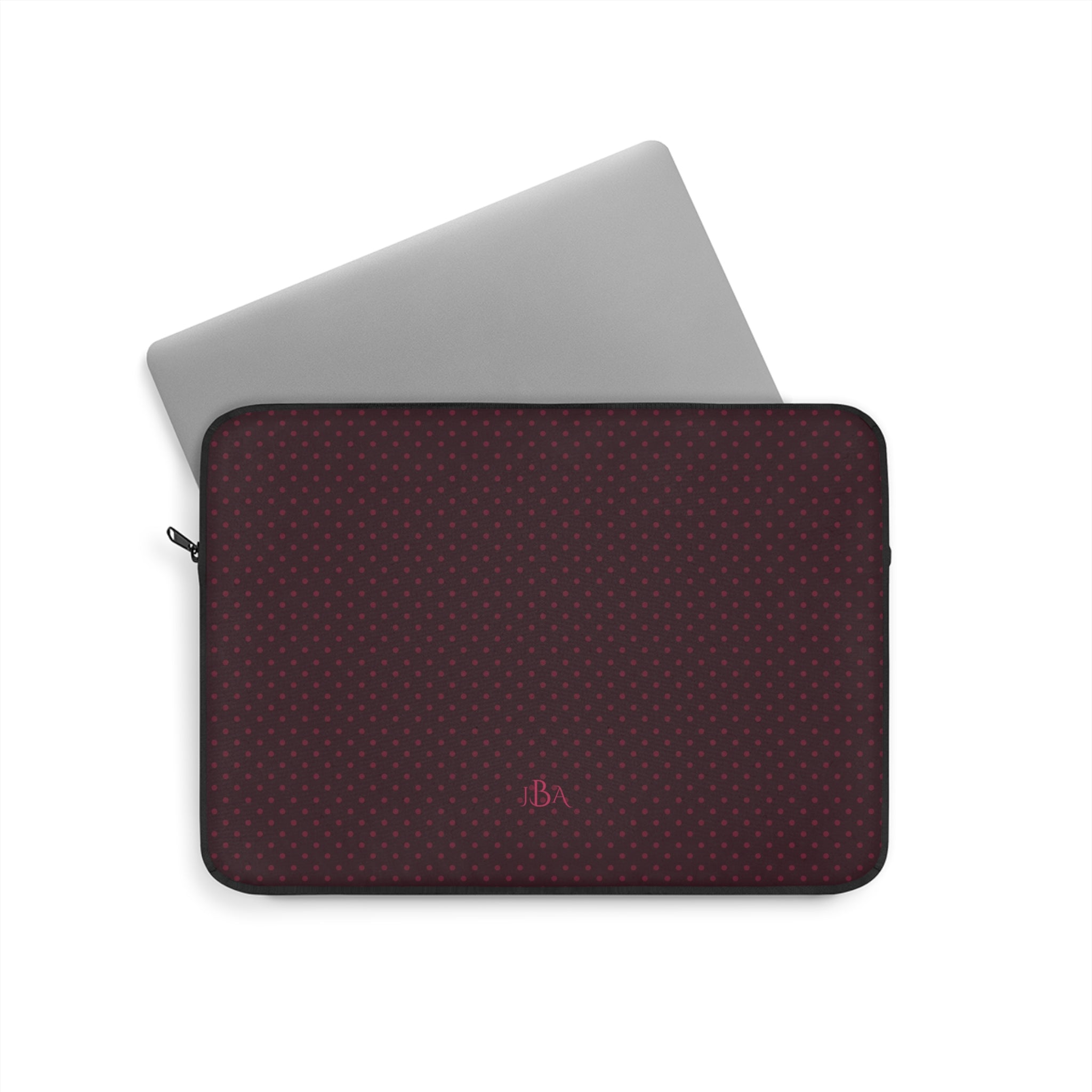 PERSONALIZED NAME CUSTOM PLUM POLKA DOTS KINDLE IPAD & LAPTOP SLEEVE