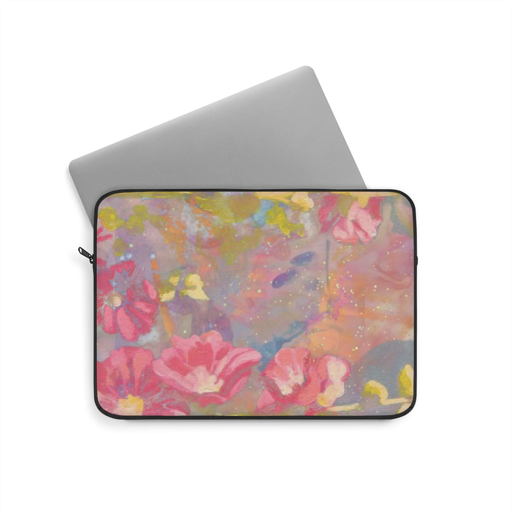 PINK WHIMSY PRISM FLORAL KINDLE IPAD & LAPTOP SLEEVE