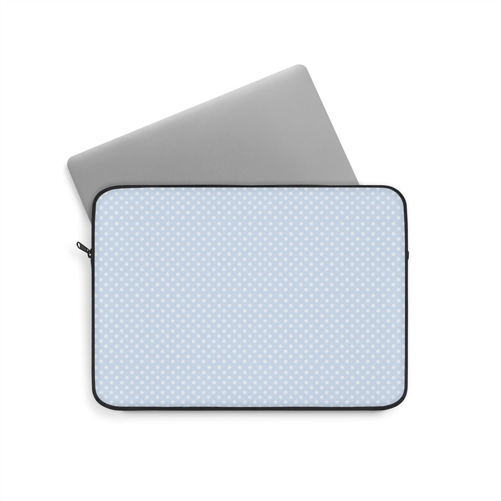 SNOW BLUE POLKA DOTS KINDLE IPAD & LAPTOP SLEEVE