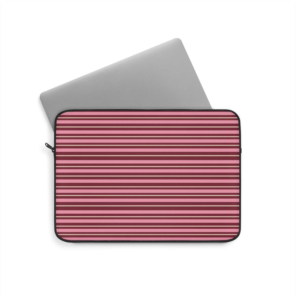 BURGUNDY STRIPES IPAD & LAPTOP SLEEVE