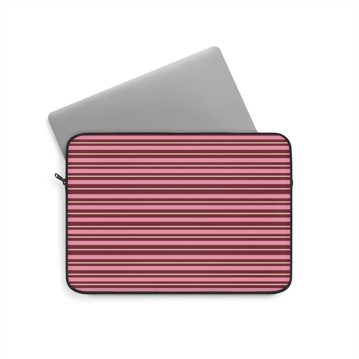 BURGUNDY STRIPES IPAD & LAPTOP SLEEVE