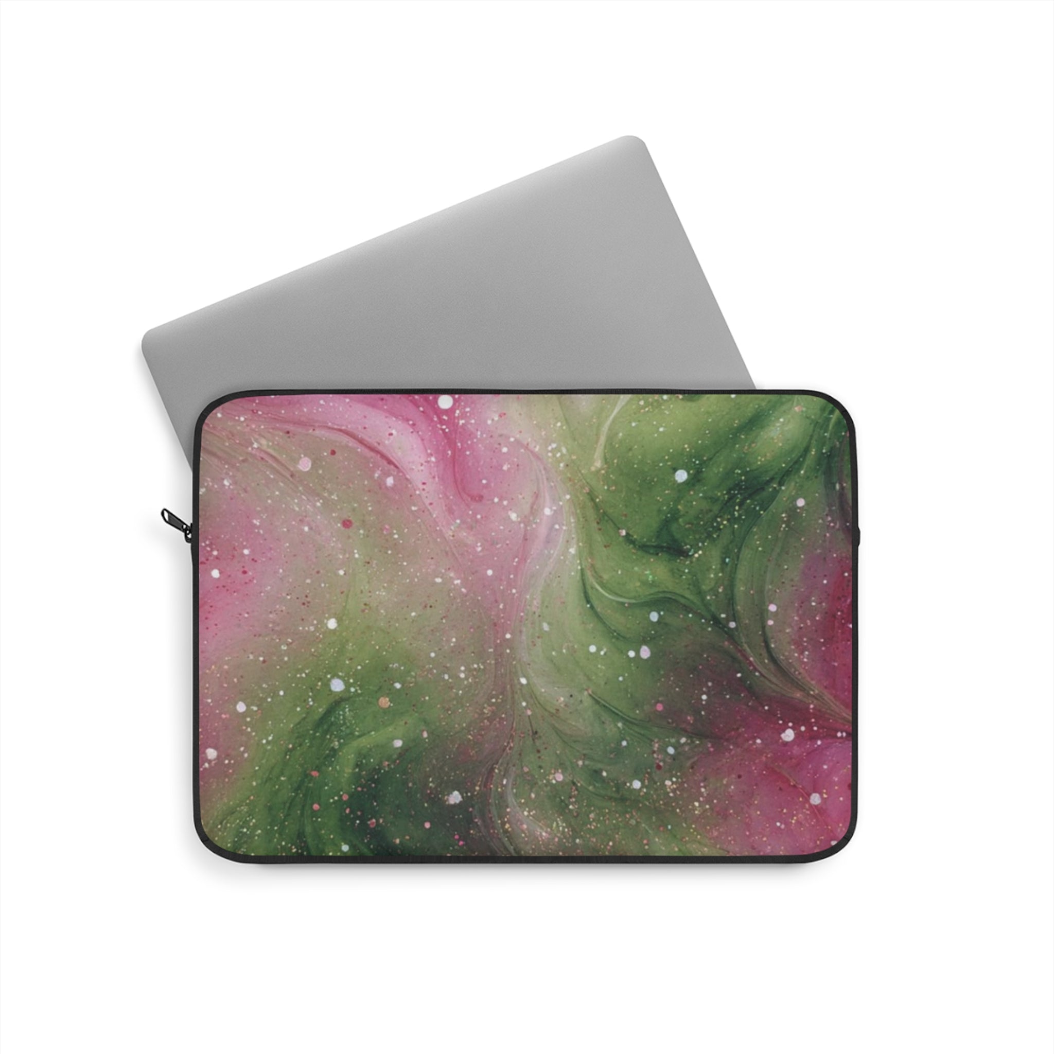 PINK & GREEN WHIMSY SWIRL KINDLE IPAD & LAPTOP SLEEVE
