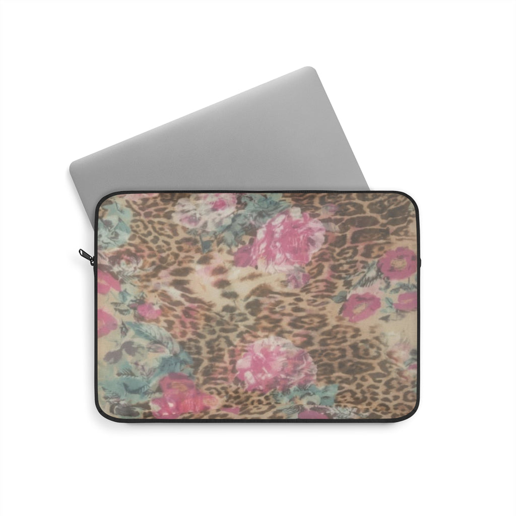 VINTAGE LEOPARD FLORAL KINDLE IPAD & LAPTOP SLEEVE