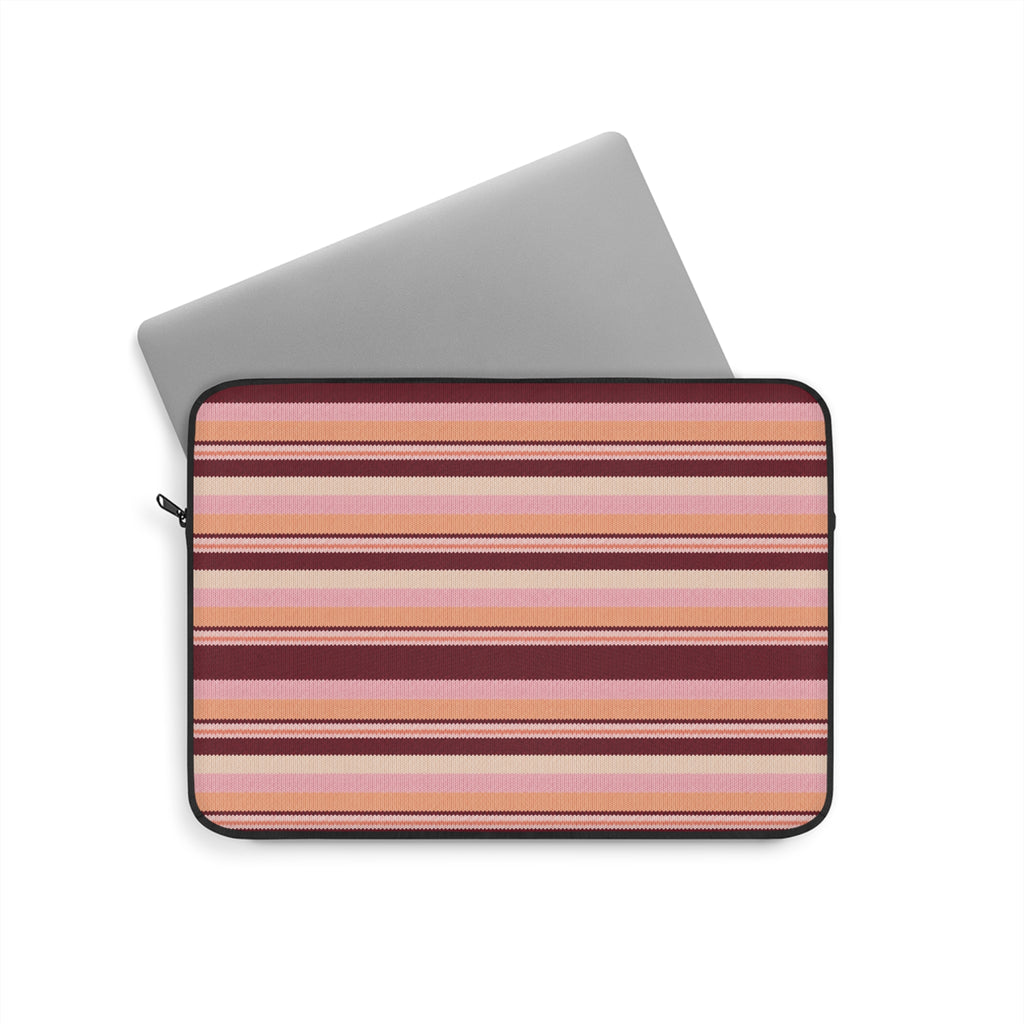 PEACH MERLOT STRIPES KINDLE IPAD & LAPTOP SLEEVE