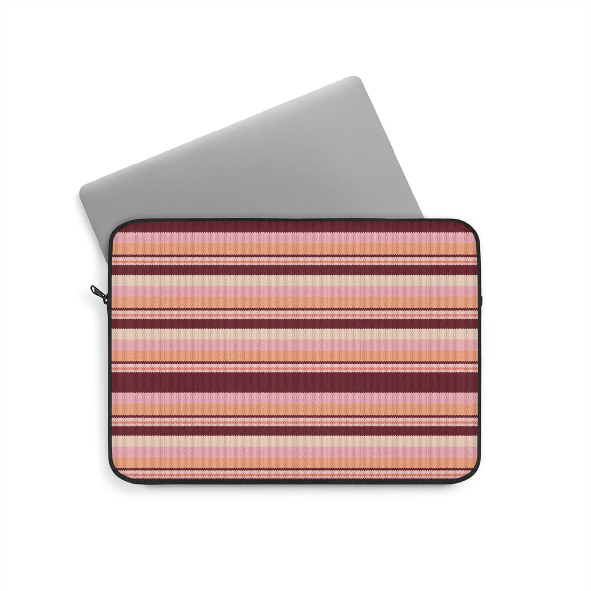 PEACH MERLOT STRIPES KINDLE IPAD & LAPTOP SLEEVE