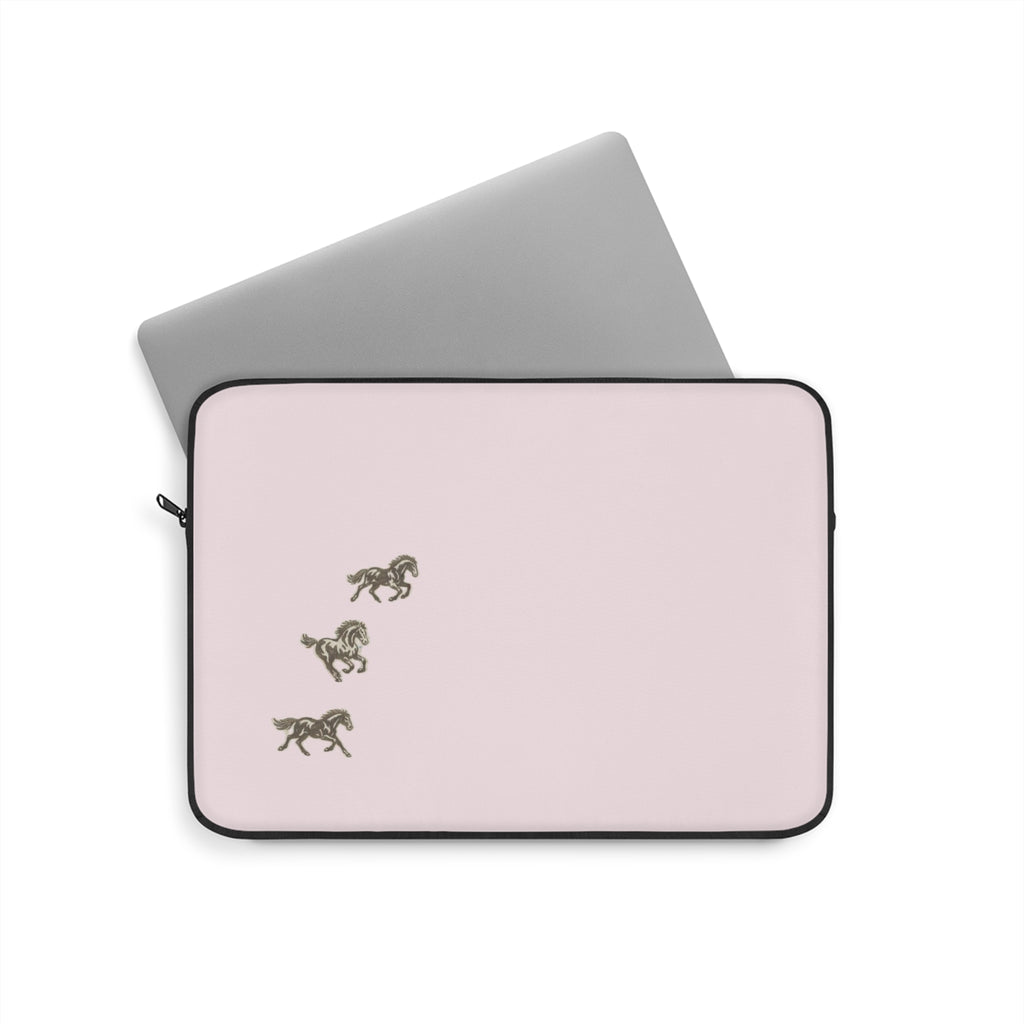 PINK MINI WESTERN RODEO HORSES KINDLE IPAD & LAPTOP SLEEVE