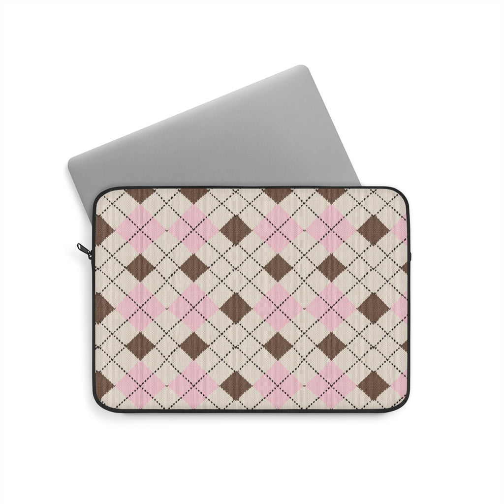 BLUSHWOOD ARGYLE KINDLE IPAD & LAPTOP SLEEVE