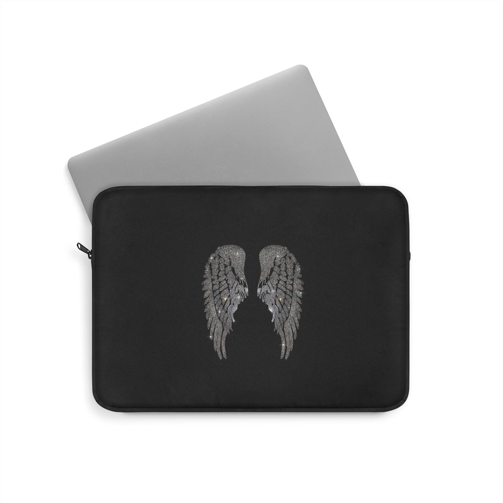 BLACK DIAMOND ANGEL WINGS IPAD & LAPTOP SLEEVE