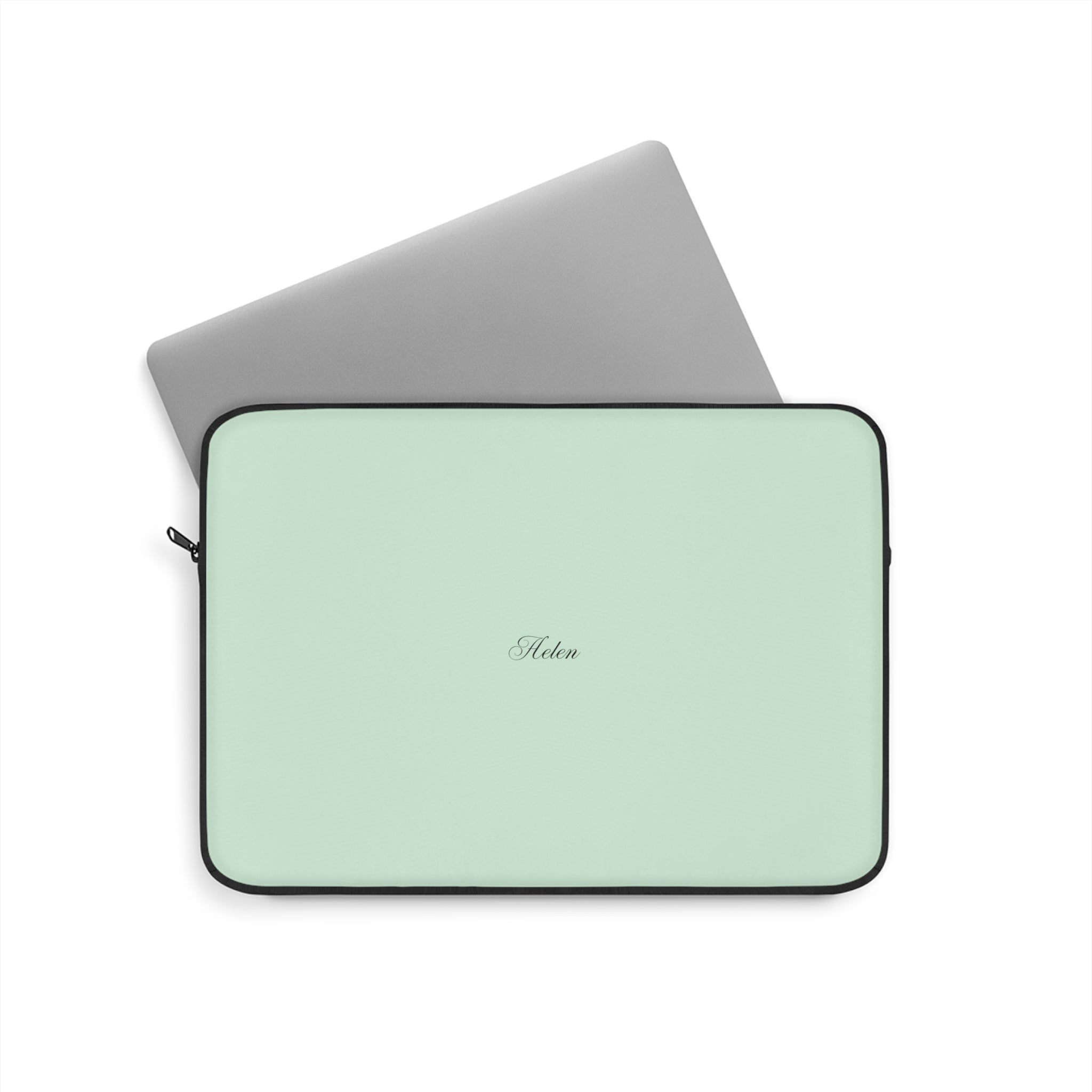 PERSONALIZED NAME CUSTOM PASTEL GREEN KINDLE IPAD & LAPTOP SLEEVE