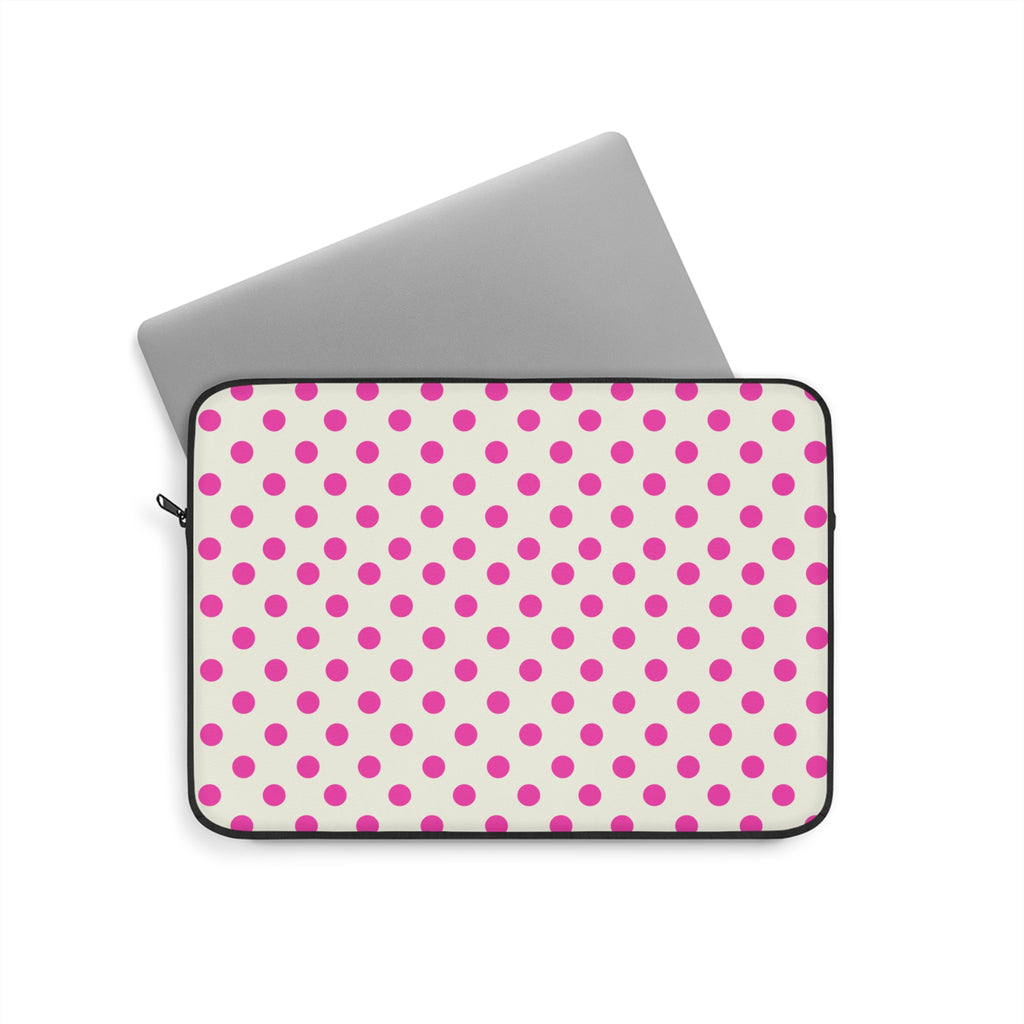 LYCHEE CREAM POLKA DOTS KINDLE IPAD & LAPTOP SLEEVE