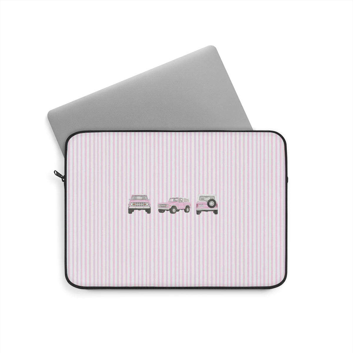 PINK STRIPES PINK VINTAGE BRONCO KINDLE IPAD & LAPTOP SLEEVE
