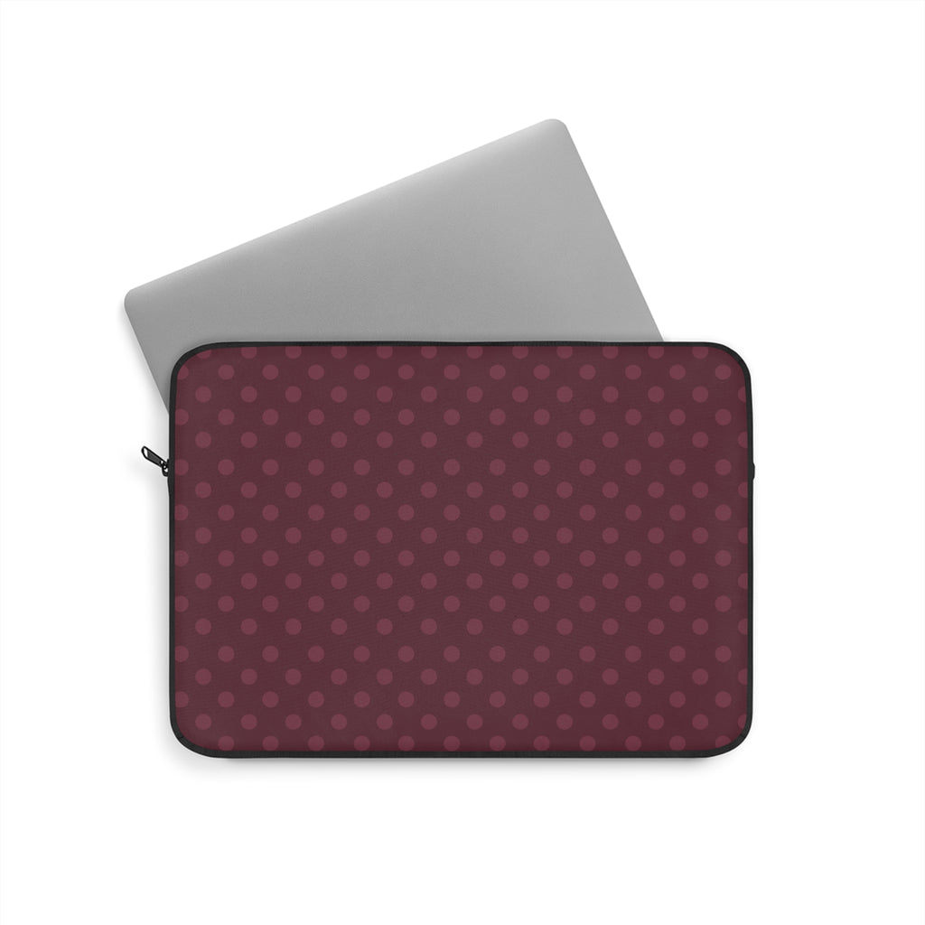 PLUM POLKA DOTS NEOPRENE KINDLE IPAD & LAPTOP SLEEVE