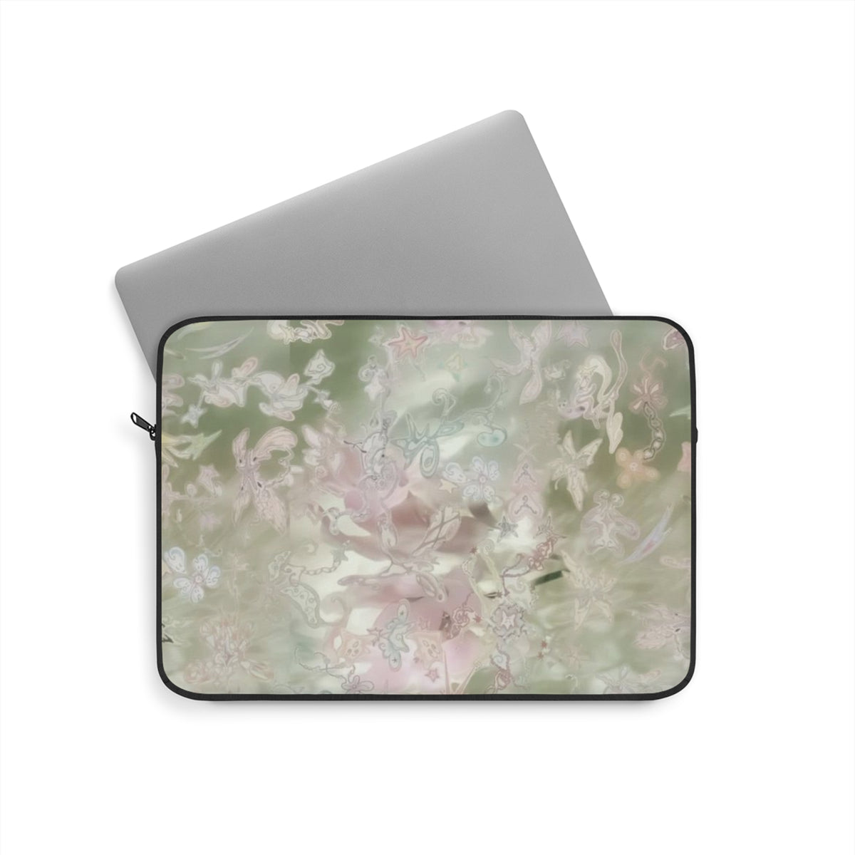 WHIMSY GREEN FLORAL KINDLE IPAD & LAPTOP SLEEVE
